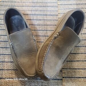 Cabela's Olive/Tan Slip-On Suede Loafers